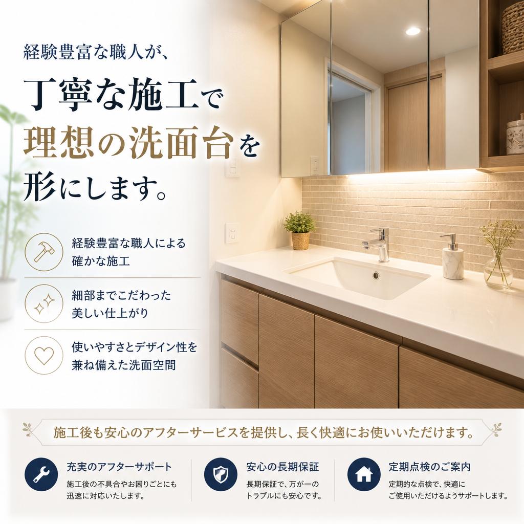 プロフェッショナルな施工と安心のサポート