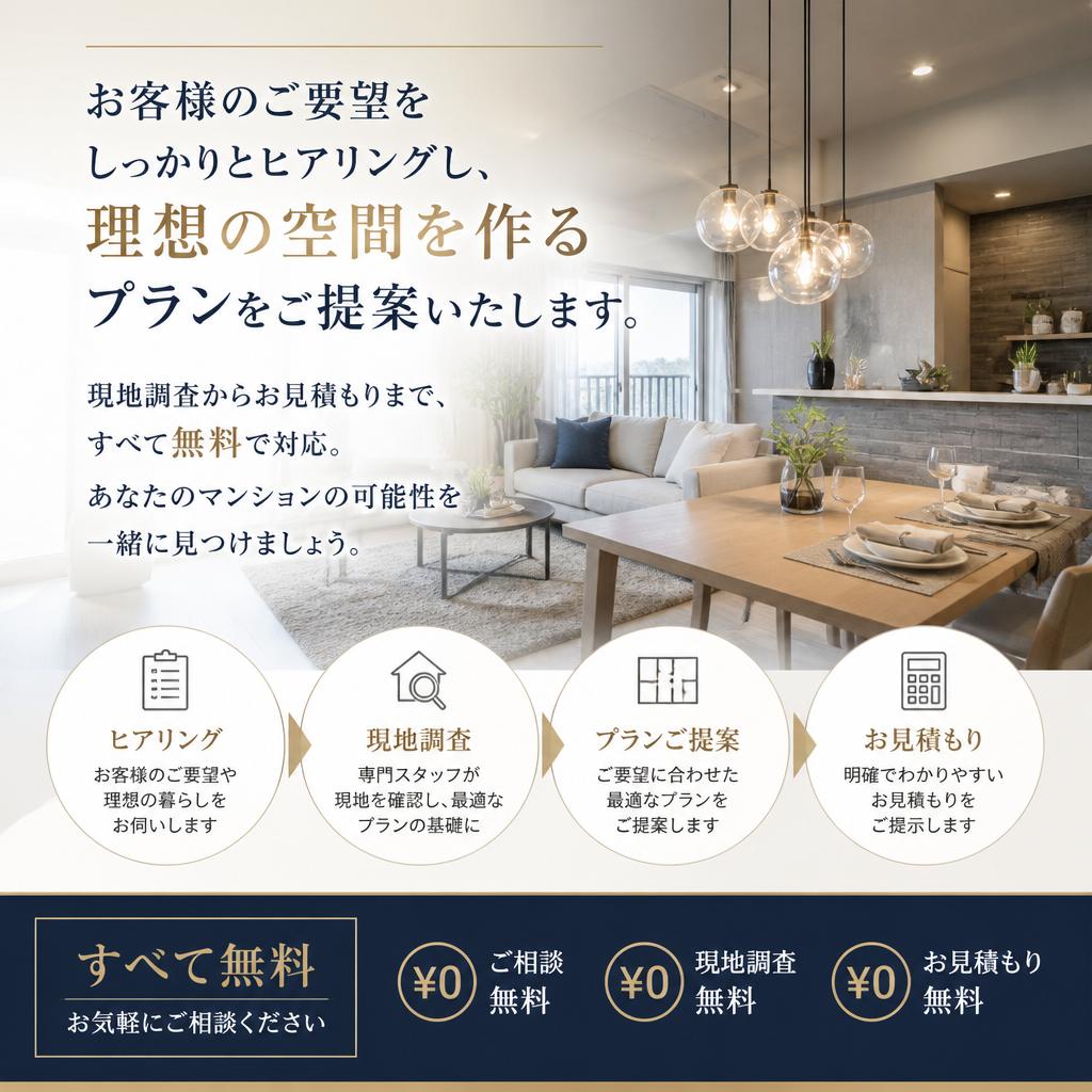 無料相談＆見積もりのご案内