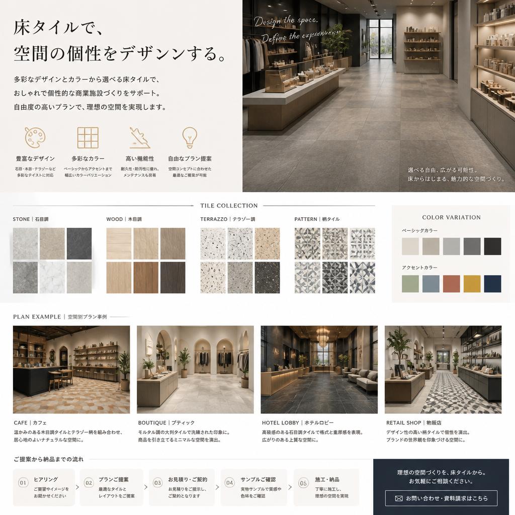 豊富なデザインバリエーション