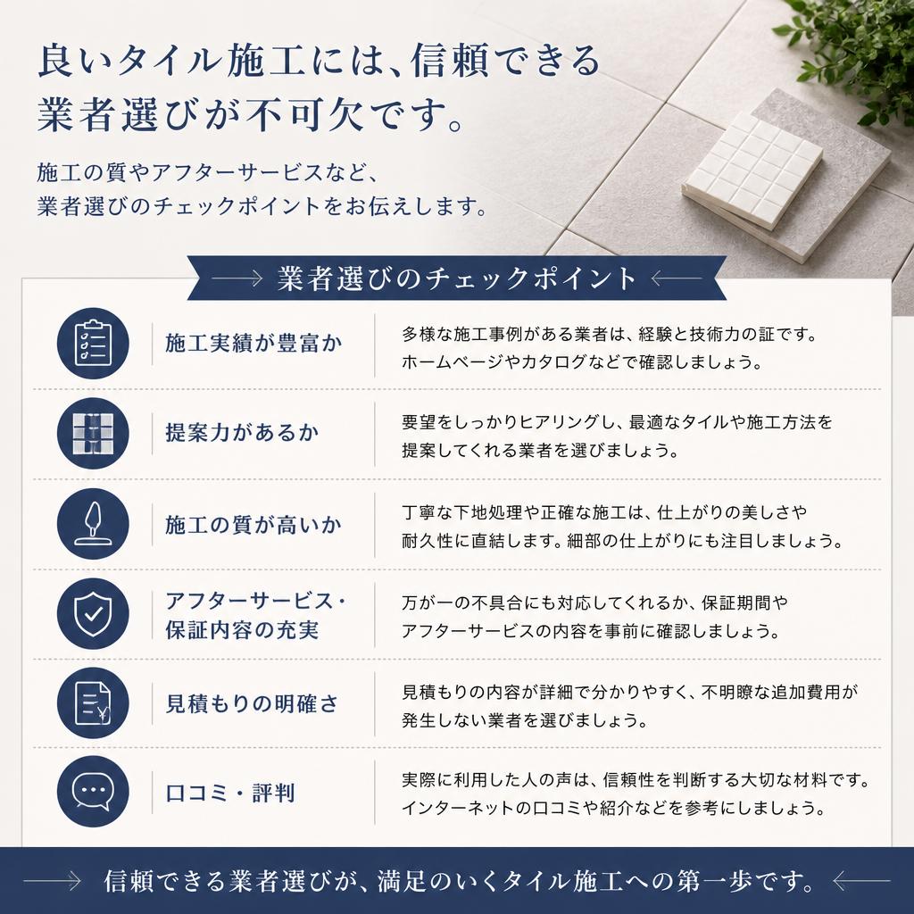 4. 信頼できる業者選びの重要性