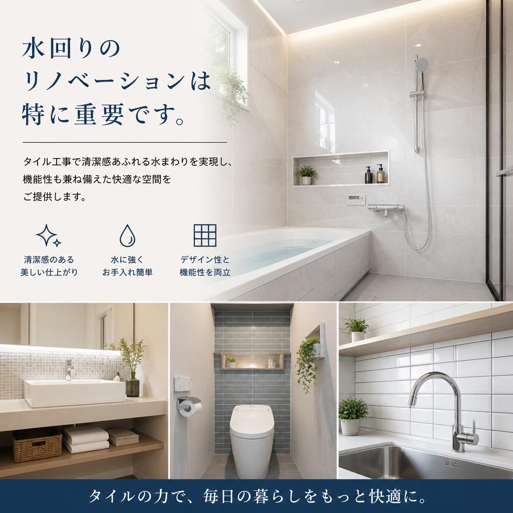 水回りも安心・快適に