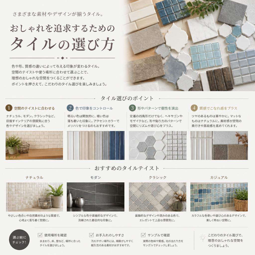 タイルの種類とデザイン