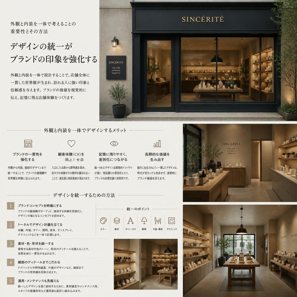 エクステリアと内装デザインの融合