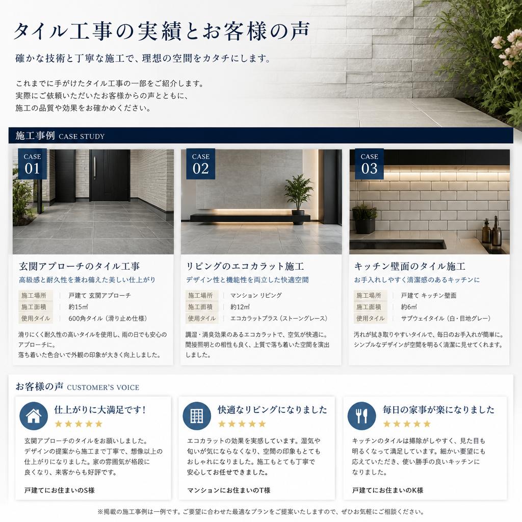 実績とお客様の声
